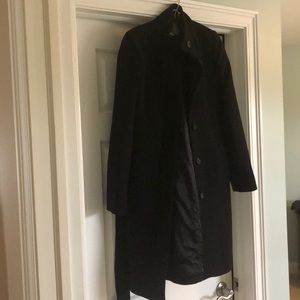 J. Crew double cloth black coat